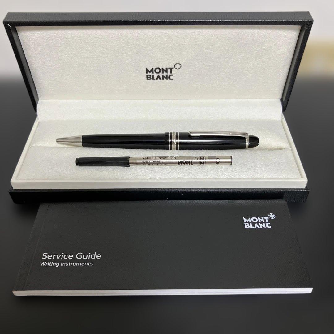 美品　モンブランボールペンマイスターシュチュックプラチナライン　ミッドサイズ