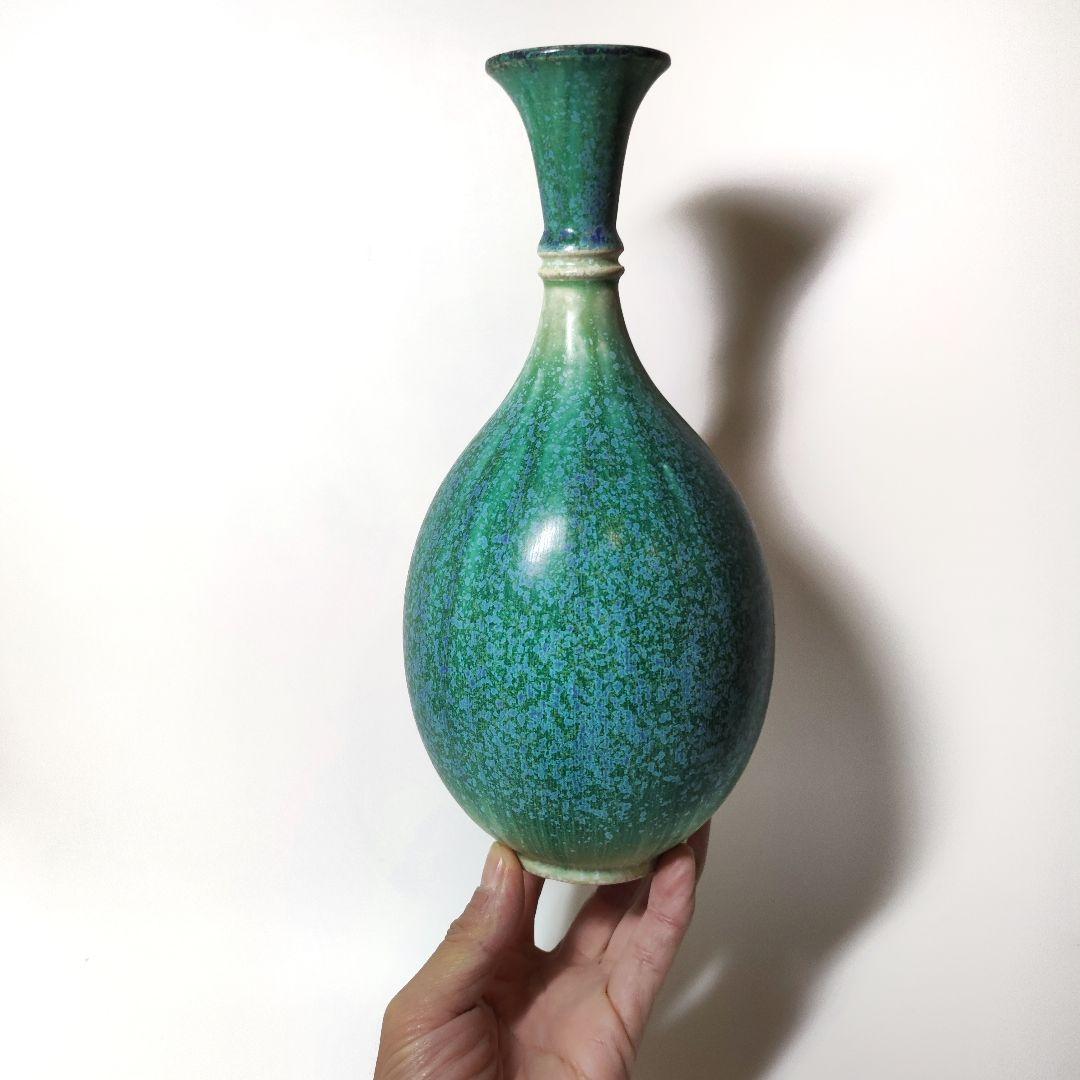 京焼　華善窯　窯変花瓶　華道家元池坊　花器