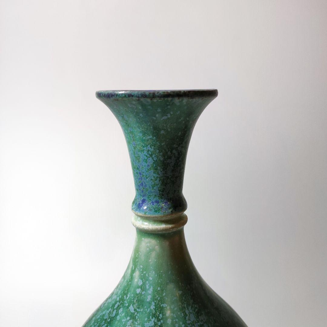 京焼　華善窯　窯変花瓶　華道家元池坊　花器