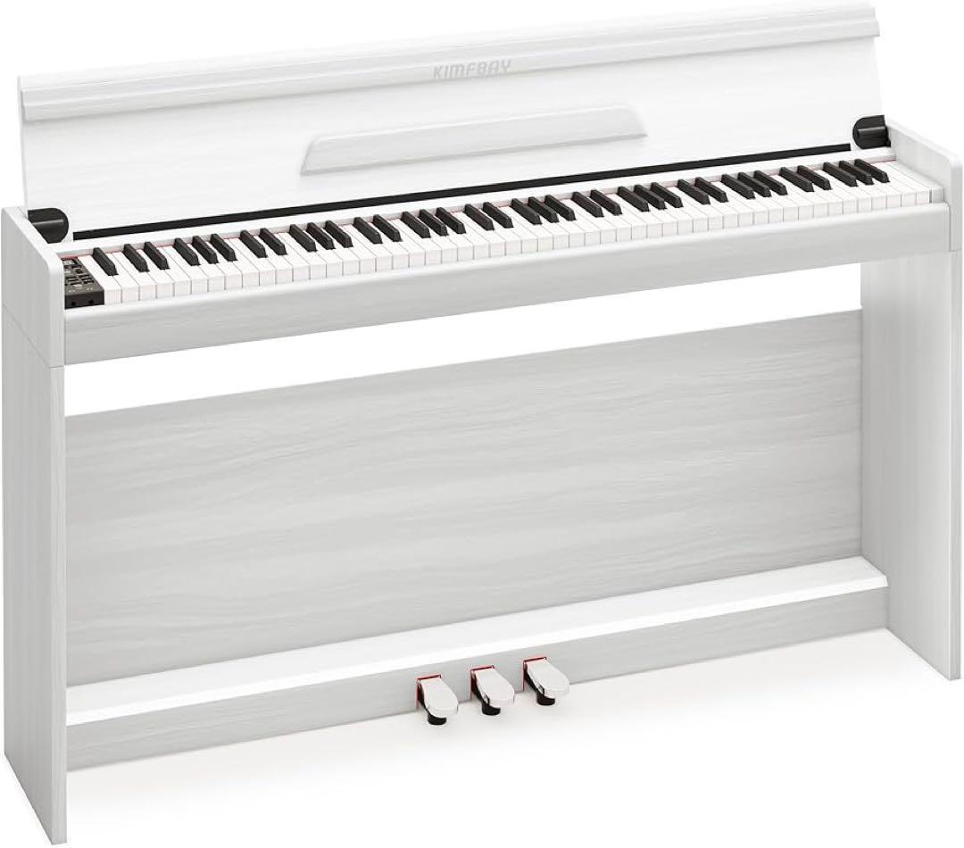 電子ピアノ ハンマーアクション 88鍵盤 木製 電子ピアノ 自動で蓋が閉まる