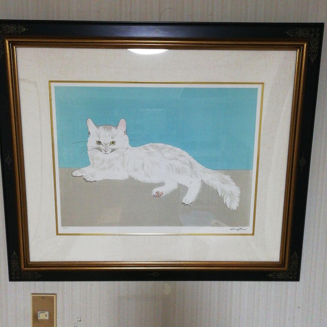 藤田嗣治白い猫