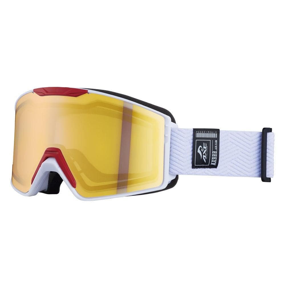 新品 AXE アックス ゴーグル 跳ね上げ メガネ対応 AX900-WCM WT