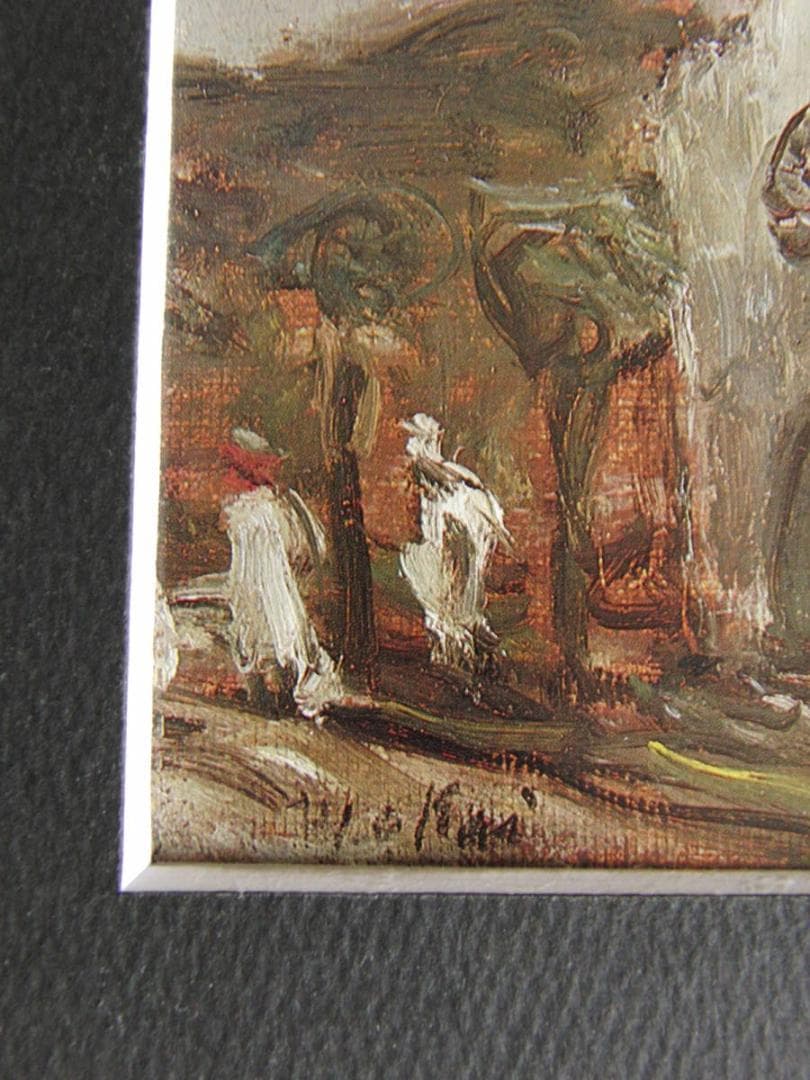 鳥海青児、【教会の見える風景（アルジェ）】、希少な額装用画集より、厳選、新品額装