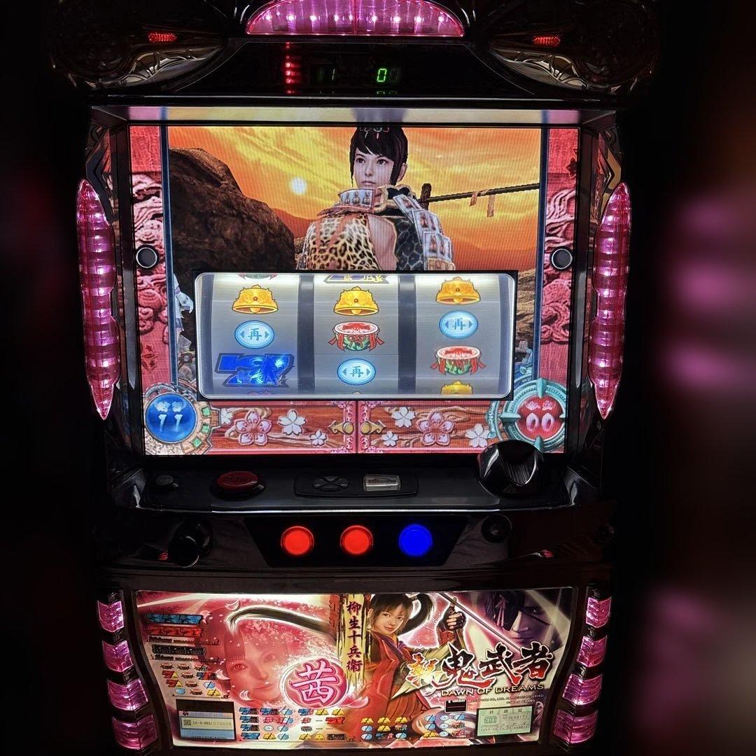 【送料込み】新鬼武者　茜パネル 不要機付き パチスロ実機