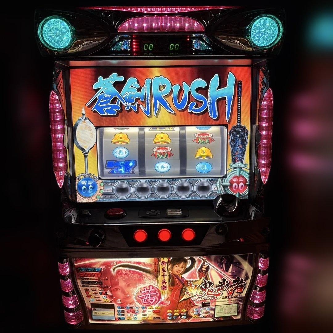 【送料込み】新鬼武者　茜パネル 不要機付き パチスロ実機