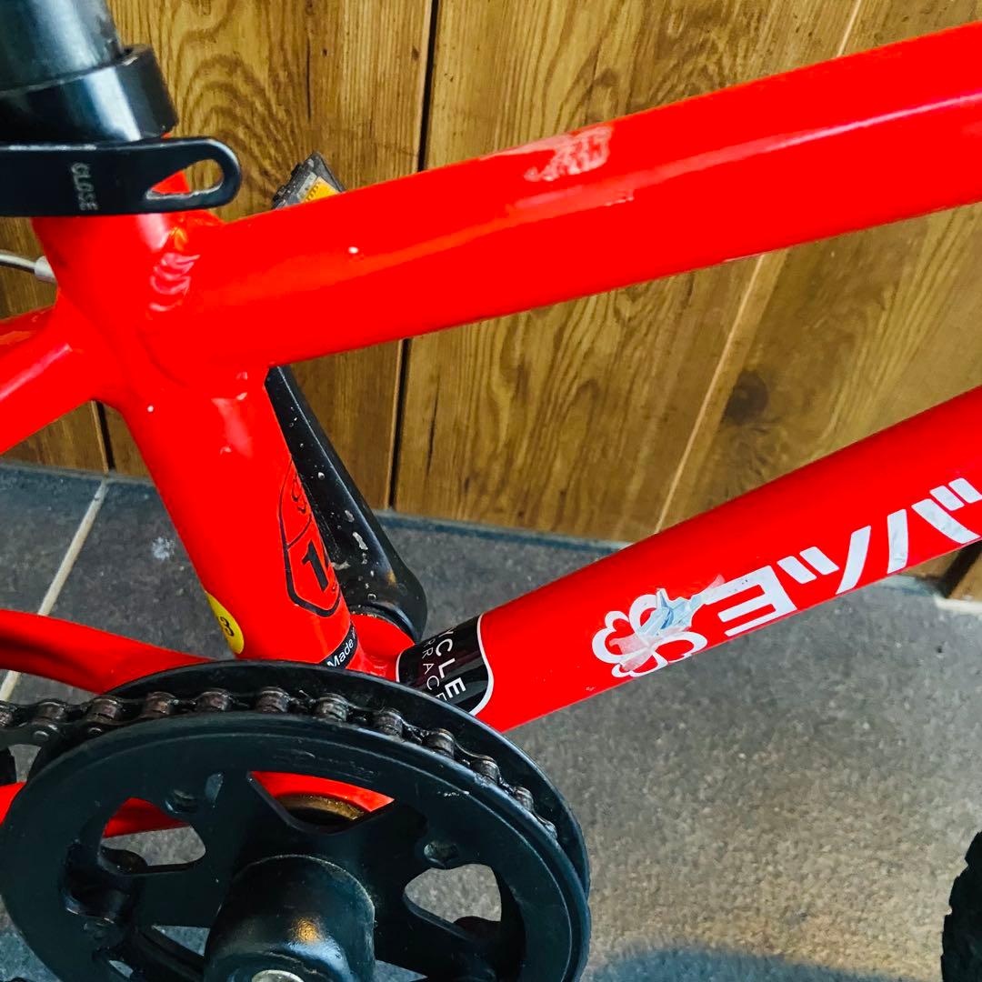 【送料込み】ヨツバサイクル ヒーローレッド 14インチ　ヨツバゼロ