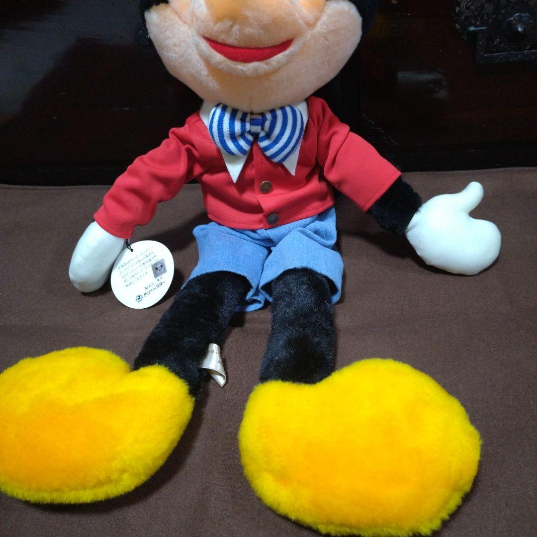 美品　ヴィンテージ【サンアンドスター】ミッキーマウス ぬいぐるみ 昭和レトロ