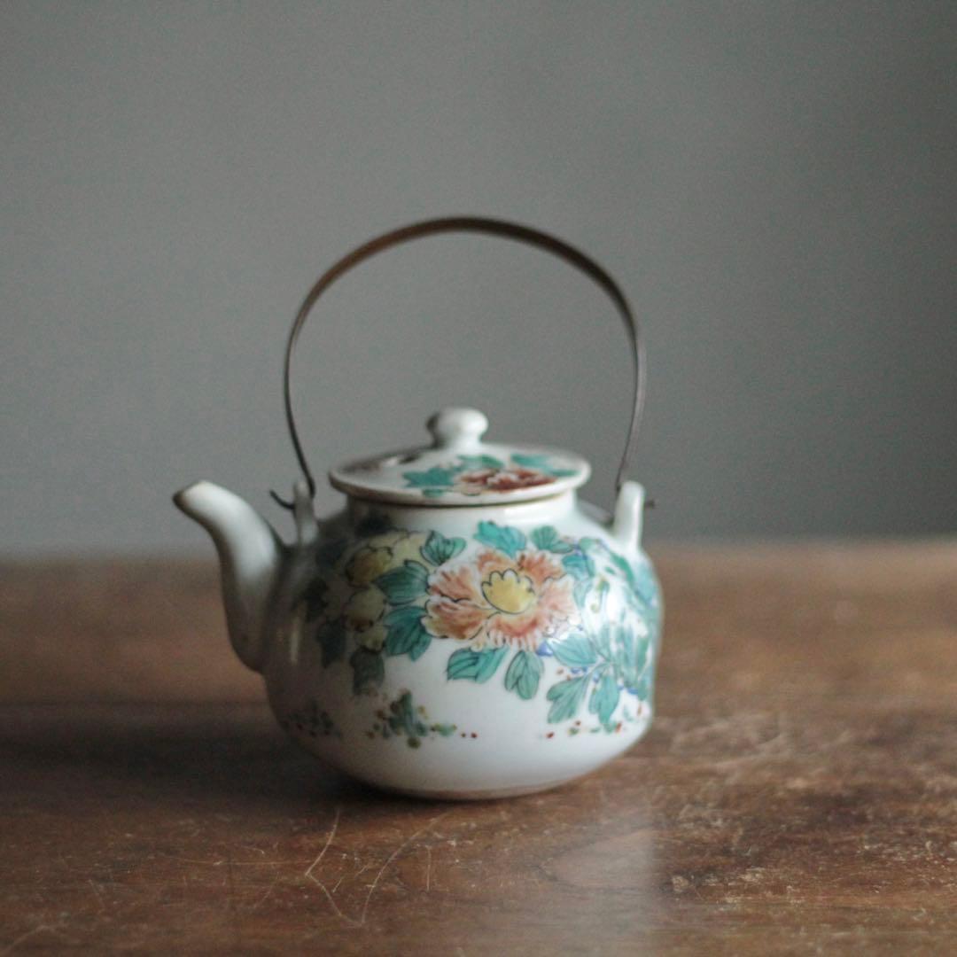 薩摩平佐 色絵 ちょか 急須 古美術 古道具 アンティーク