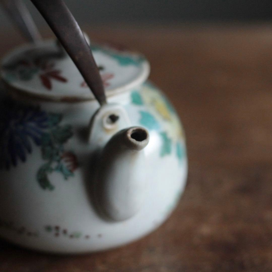 薩摩平佐 色絵 ちょか 急須 古美術 古道具 アンティーク