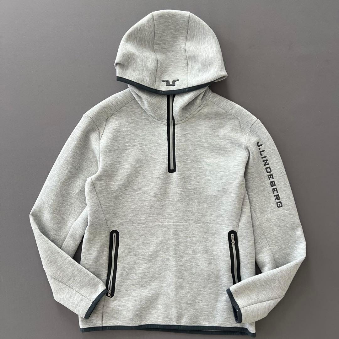 J.LINDEBERG ジェイリンドバーグ　ダンボールニット　パーカー　グレー