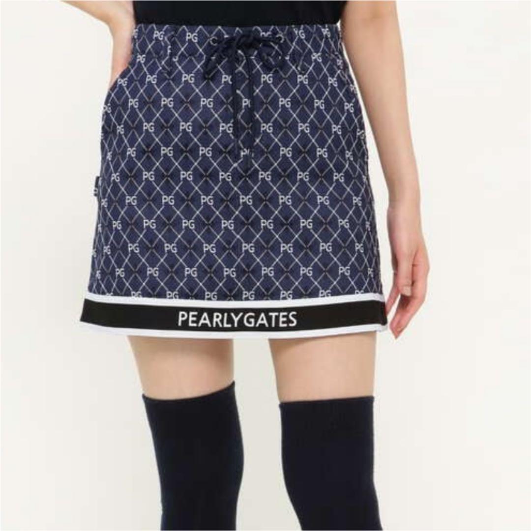 パーリーゲイツ ジャガード スカート アーガイル柄 ゴルフウェア 2021