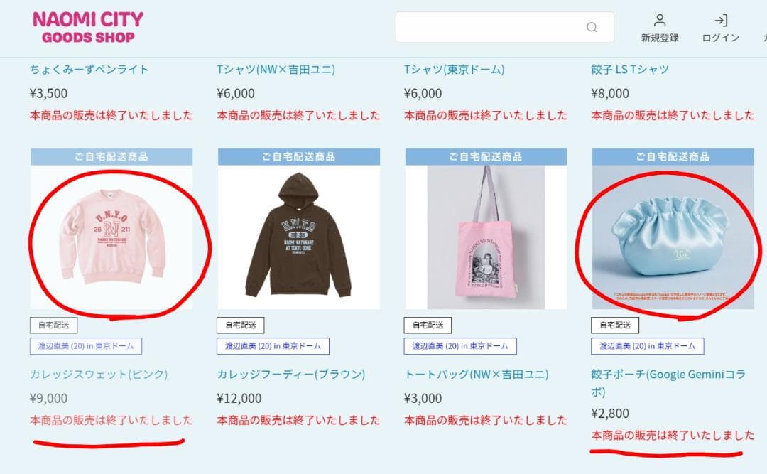 渡辺直美　コンサートグッズ