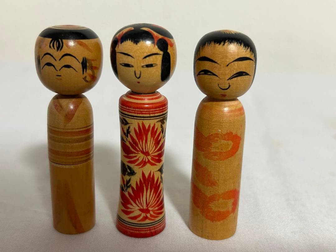 昭和レトロ　ミニこけし　９点まとめて　伝統こけし