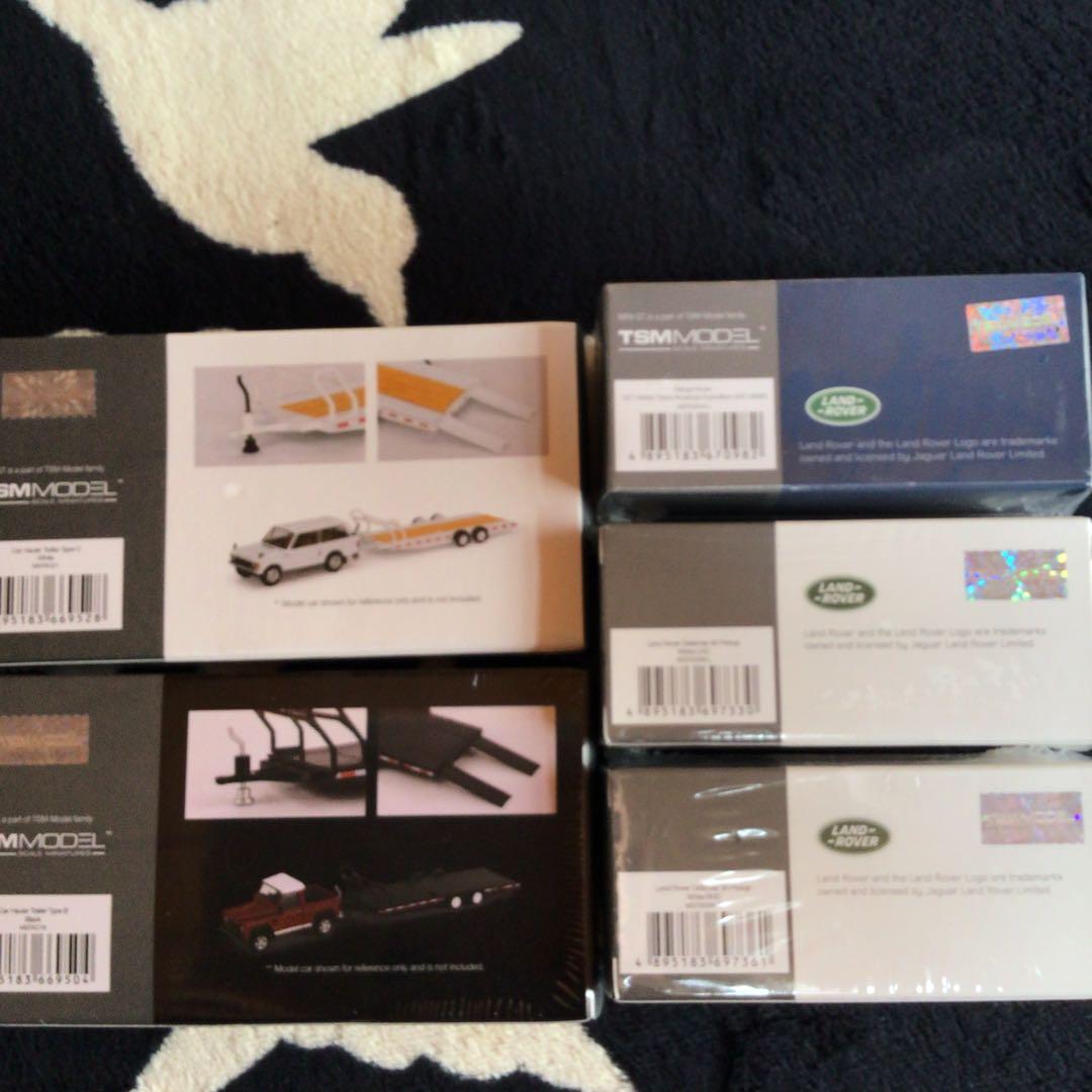 1/64 MINI GT ランドローパー3台+カートレーラー2つセット