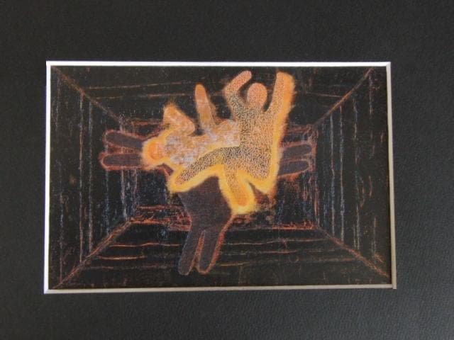 伊庭新太郎、【BLUE SCENE】、希少な額装用画集より、新品額装付