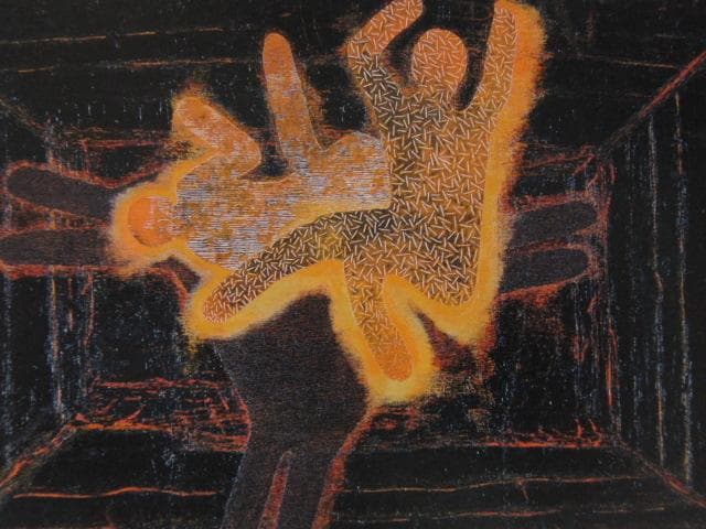 伊庭新太郎、【BLUE SCENE】、希少な額装用画集より、新品額装付