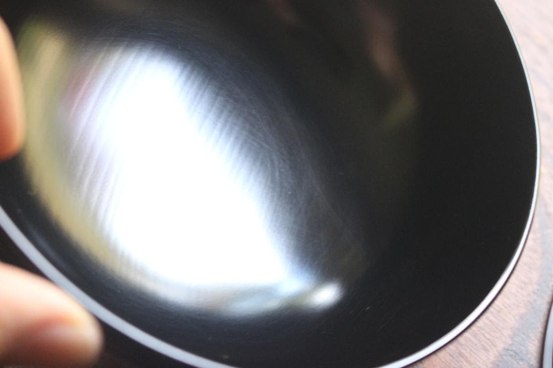 時代逸品！上質黒漆に優美な牡丹見返し蜂蒔絵の映えるお椀2点（検輪島塗蒔絵椀雑煮椀