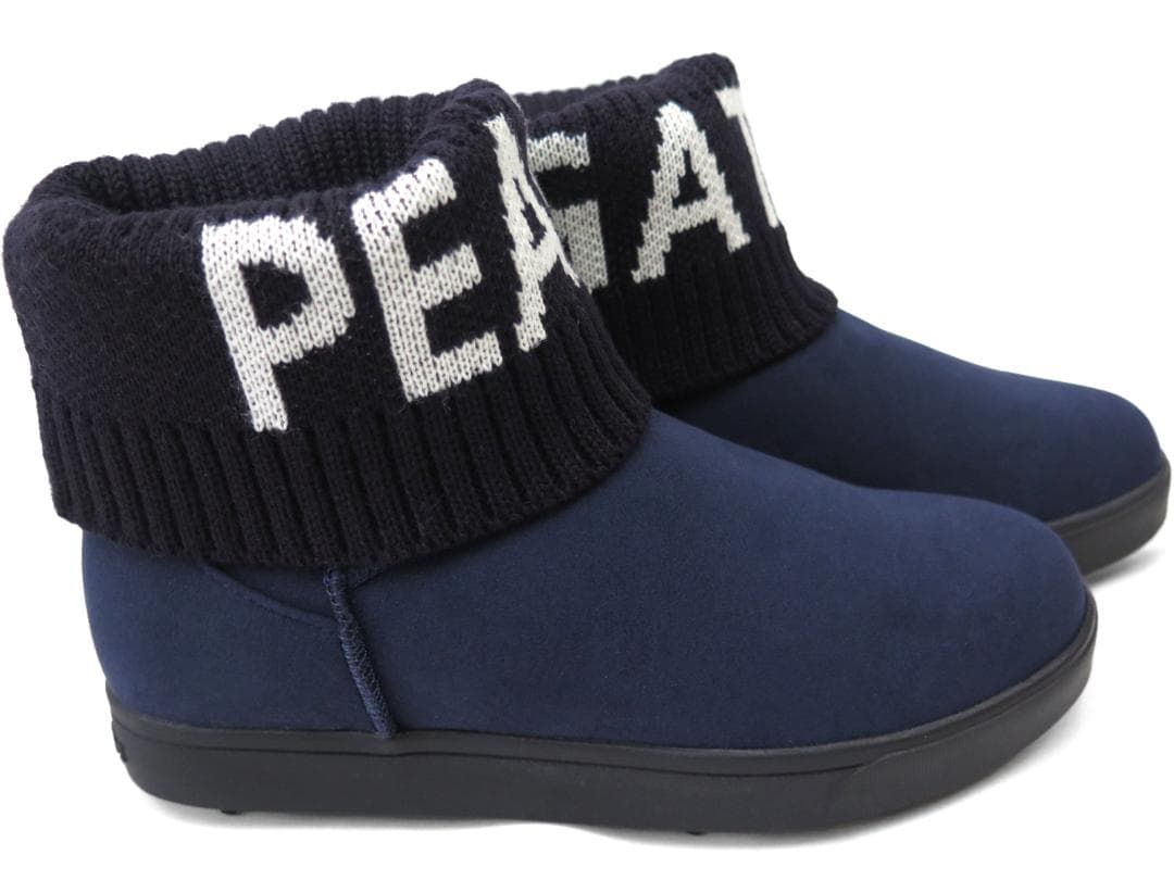 展示品●パーリーゲイツ●ヌバック×リブニット　ゴルフショートブーツ　24.0cm