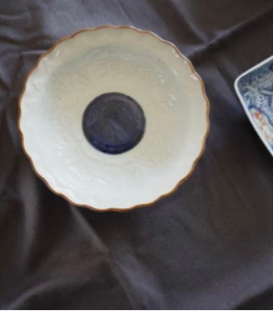 骨董 陽刻 古伊万里 なます皿 まるかく 福光屋