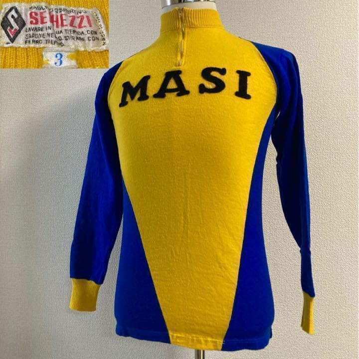 ヴィンテージ サイクル ロング ピュアウール ジャージ イタリア製 サイズ3