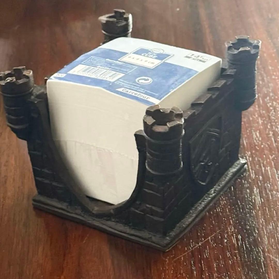 【英国アンティーク】お城のかたちのMemoレタートレイ