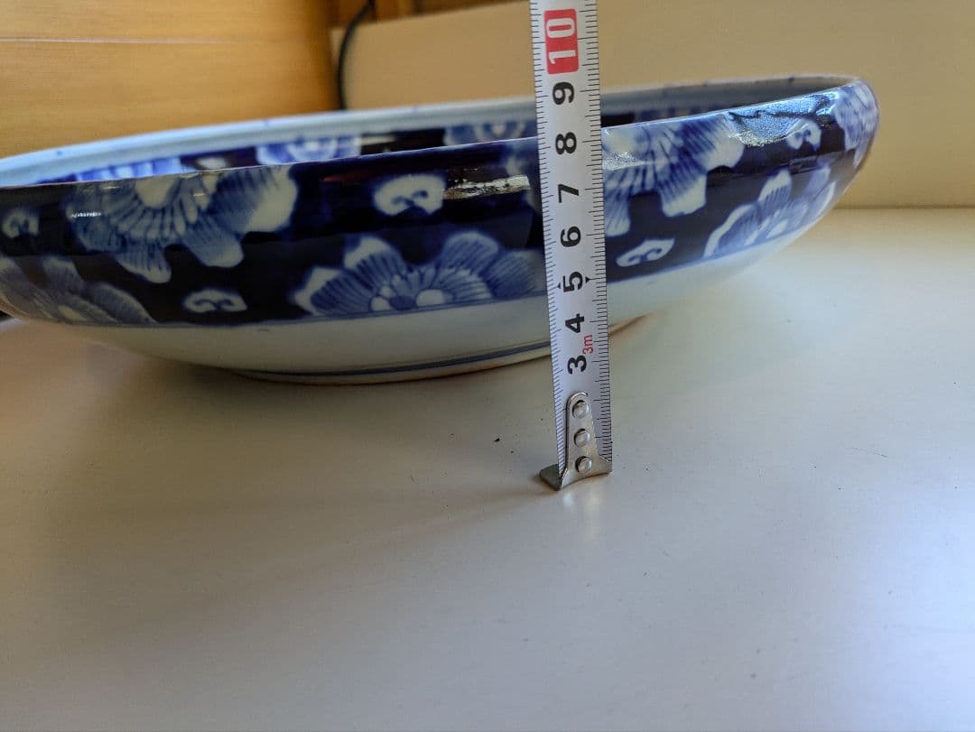 大鉢　骨董　染付　モダン