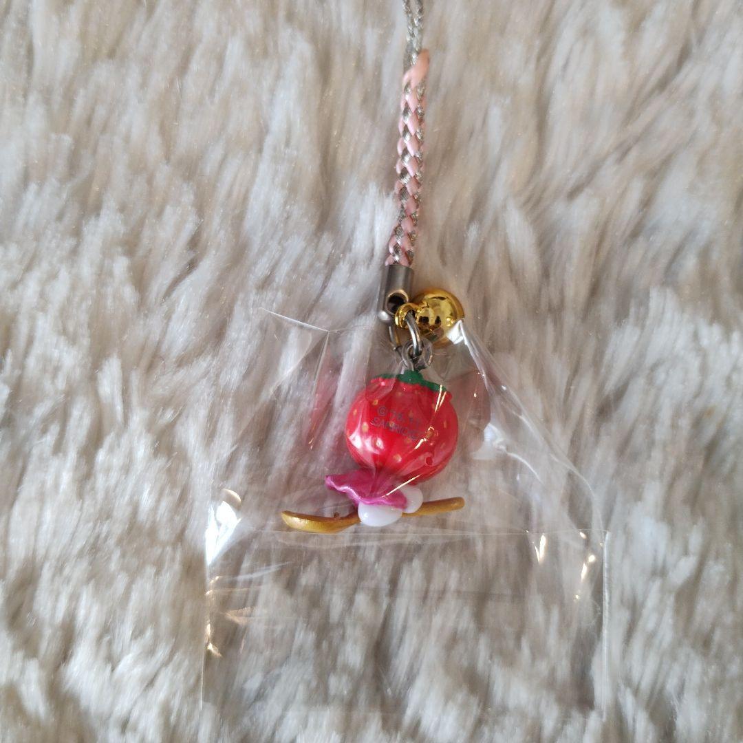 ご当地キティ 栃木限定 いちごバージョン 金スプーン 根付けストラップ レア