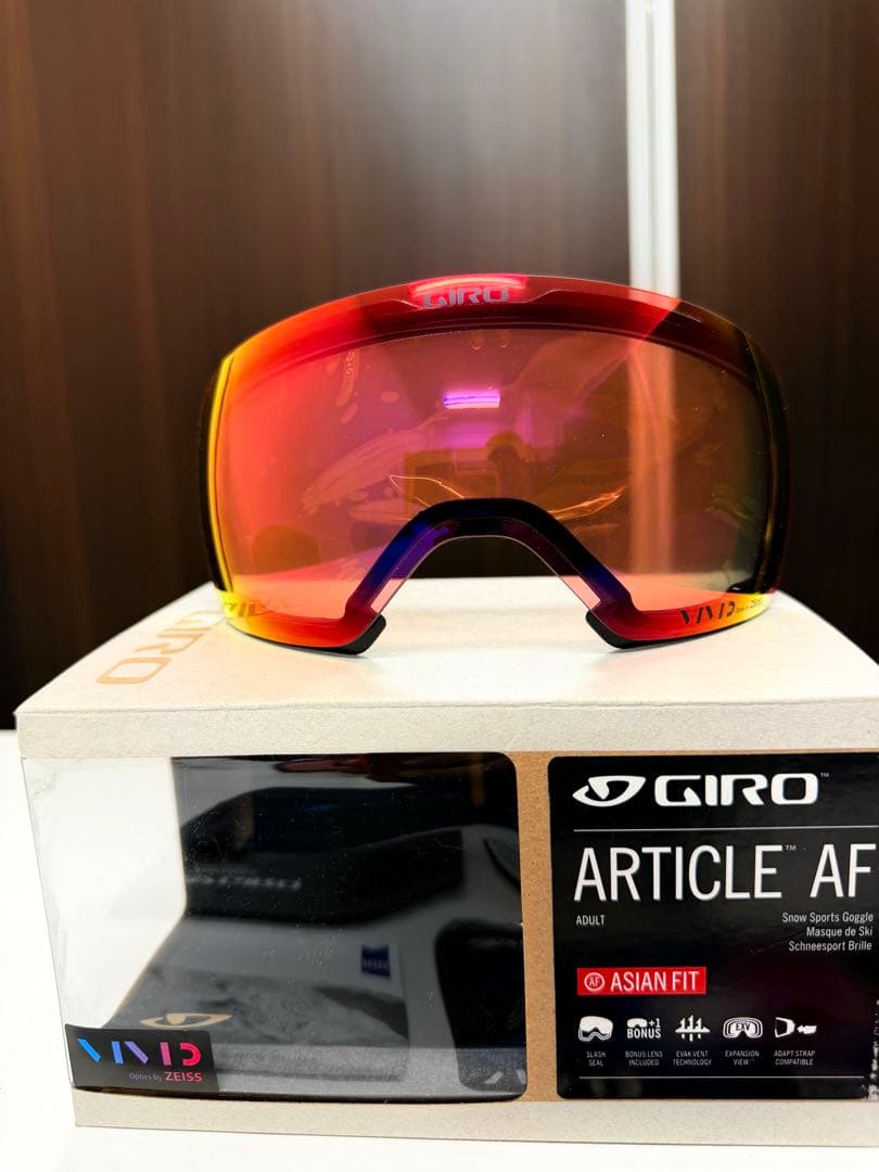 GIRO ARTICLE AF ゴーグル オレンジ/レッド(レンズのみ)