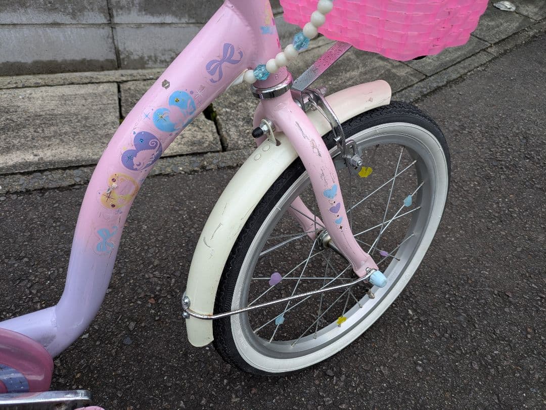 アイデス プリンセス ディズニー 自転車 18インチ 子供 女の子 各務原引取り