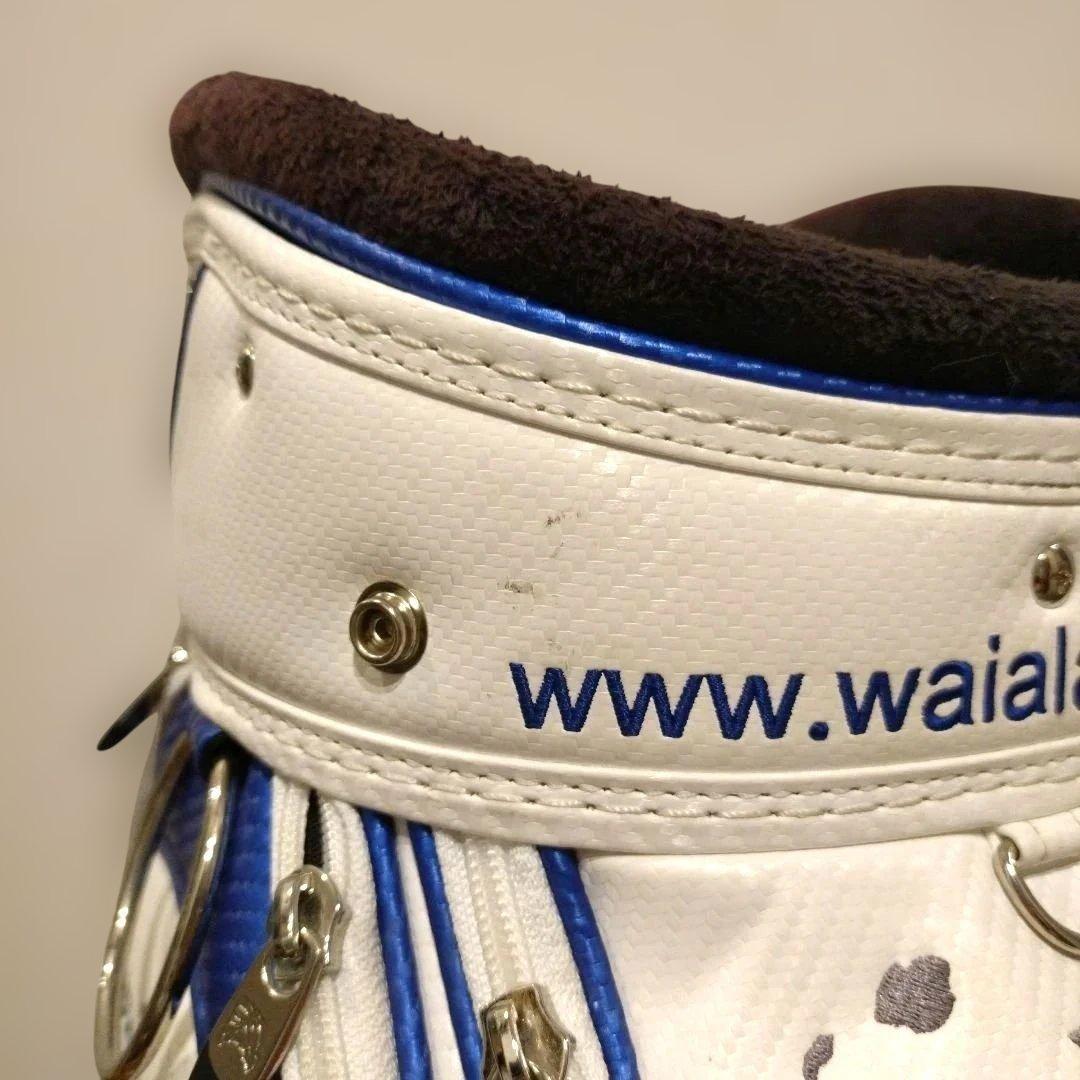 Aloha Standard ゴルフキャディバッグ ホワイト/ネイビー レア