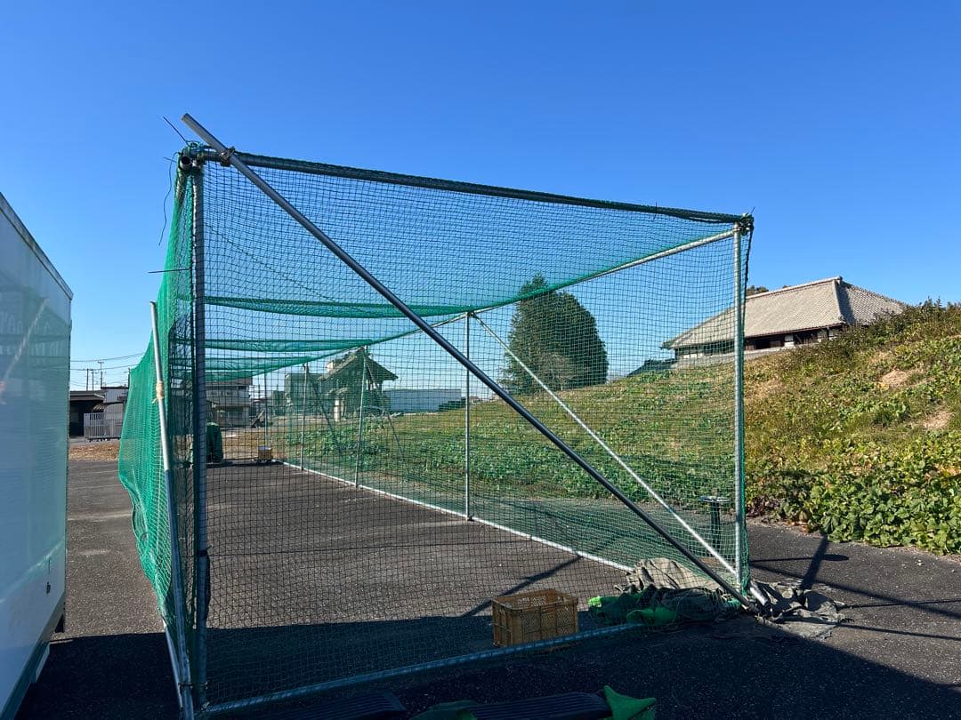 野球　バッティング　ゲージ　ケージ　ネット 防球　単管　クランプ