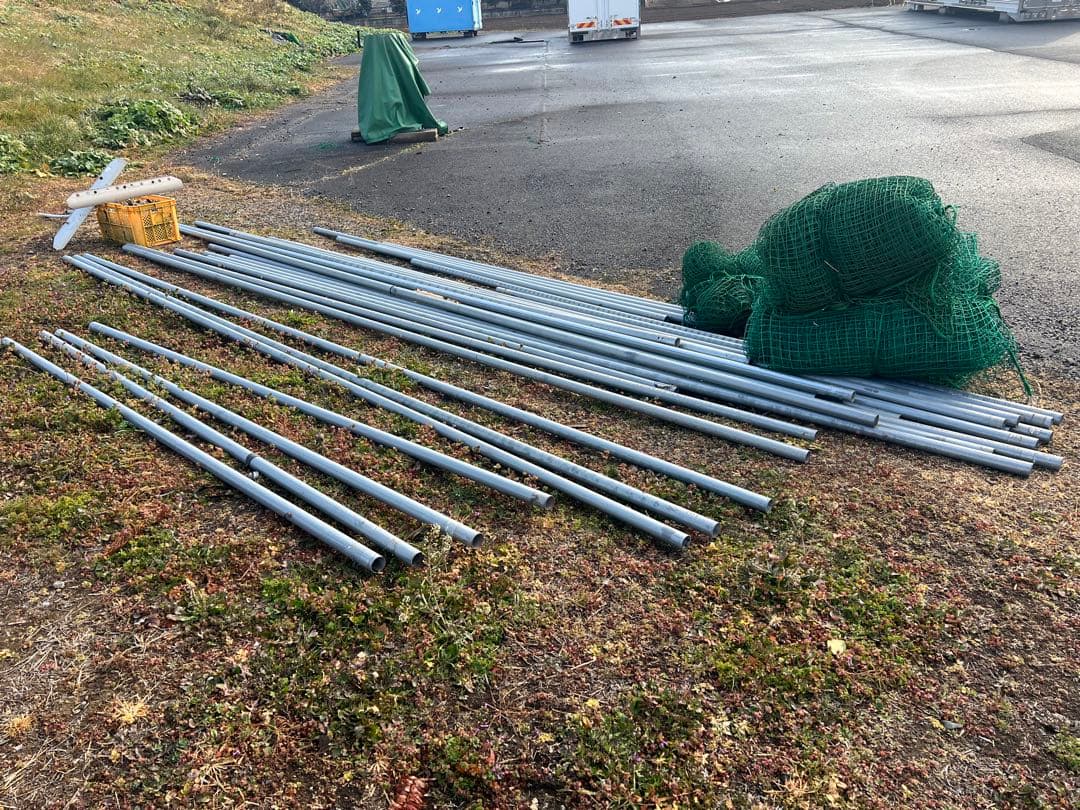 野球　バッティング　ゲージ　ケージ　ネット 防球　単管　クランプ