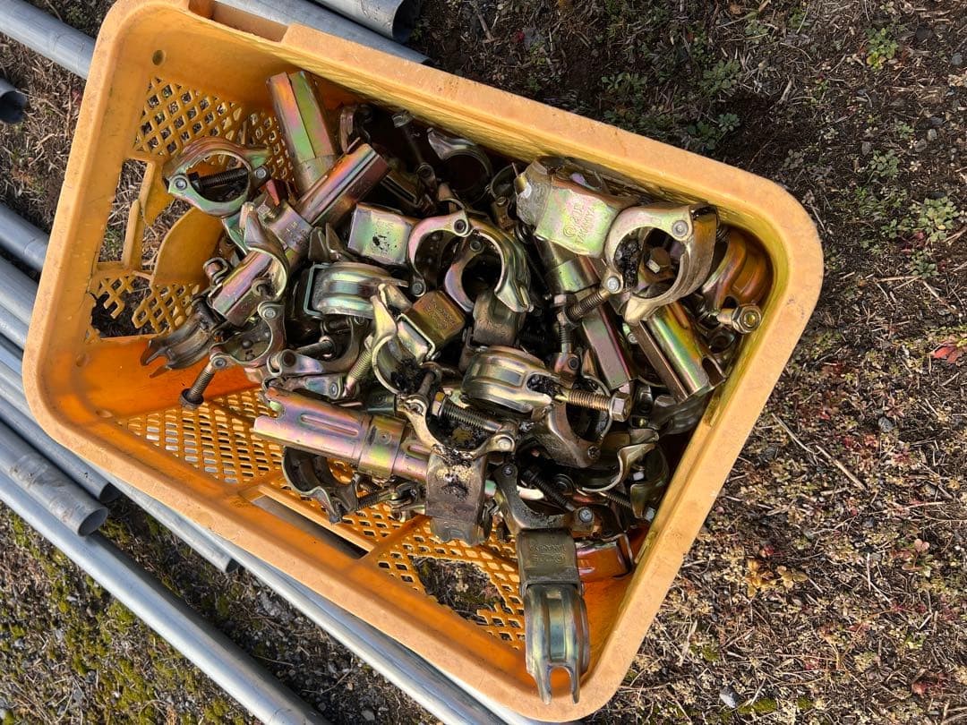 野球　バッティング　ゲージ　ケージ　ネット 防球　単管　クランプ