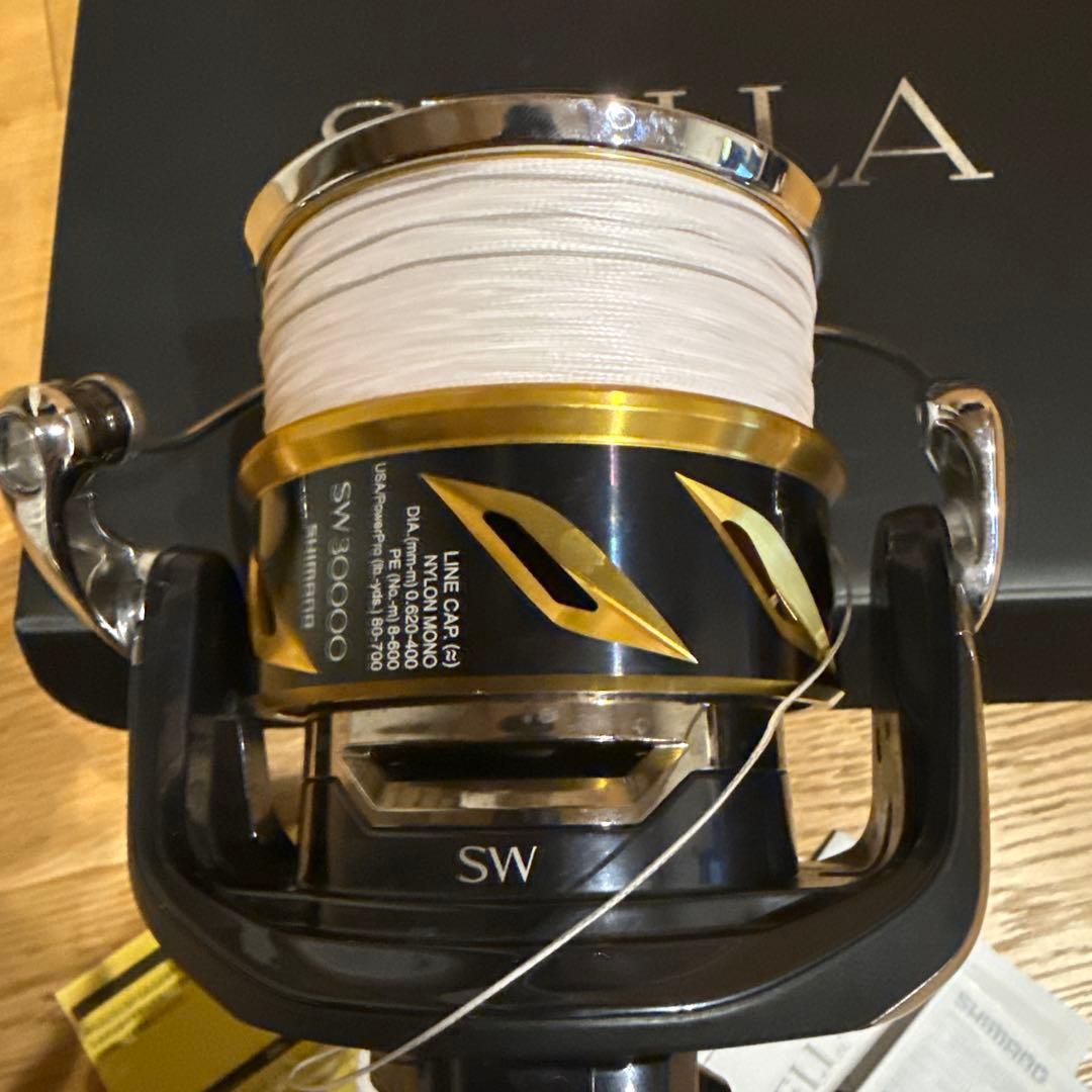 燻し銀さん取り置き　STELLA SW30000スピニングリール 本体と説明書付