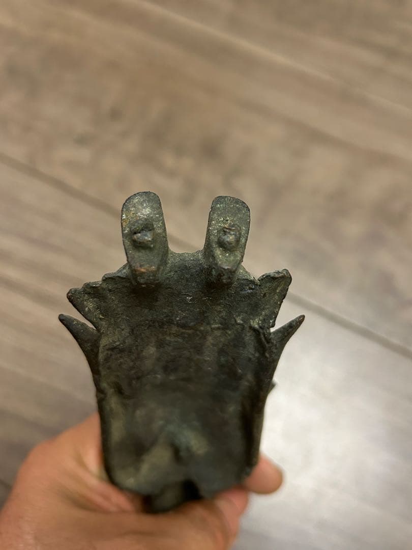 新羅金銅仏如来立像（統一新羅時代） 古銅製