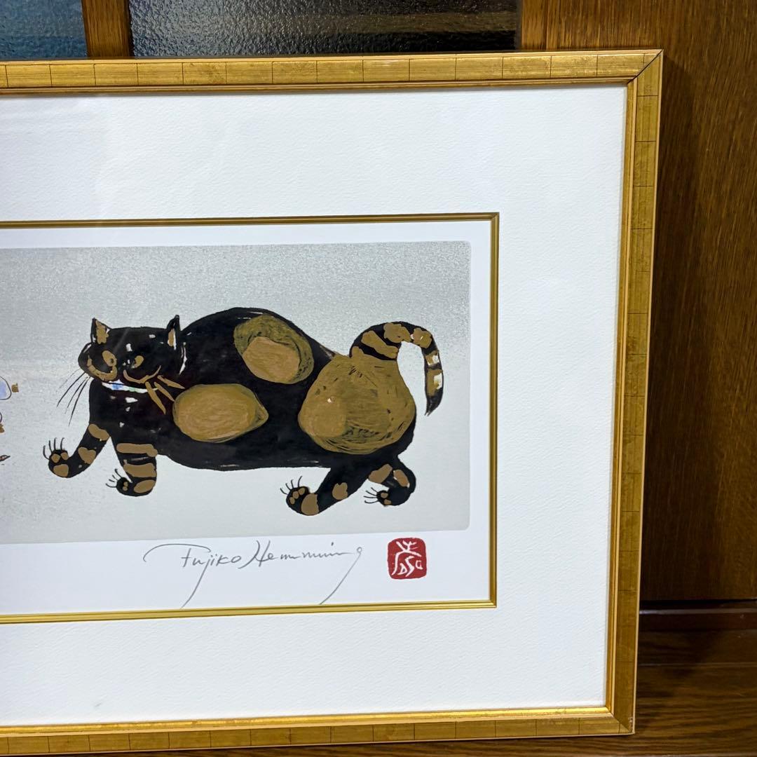 専用 真作 フジ子・ヘミング 直筆サイン 猫十態 ソニア 84/200