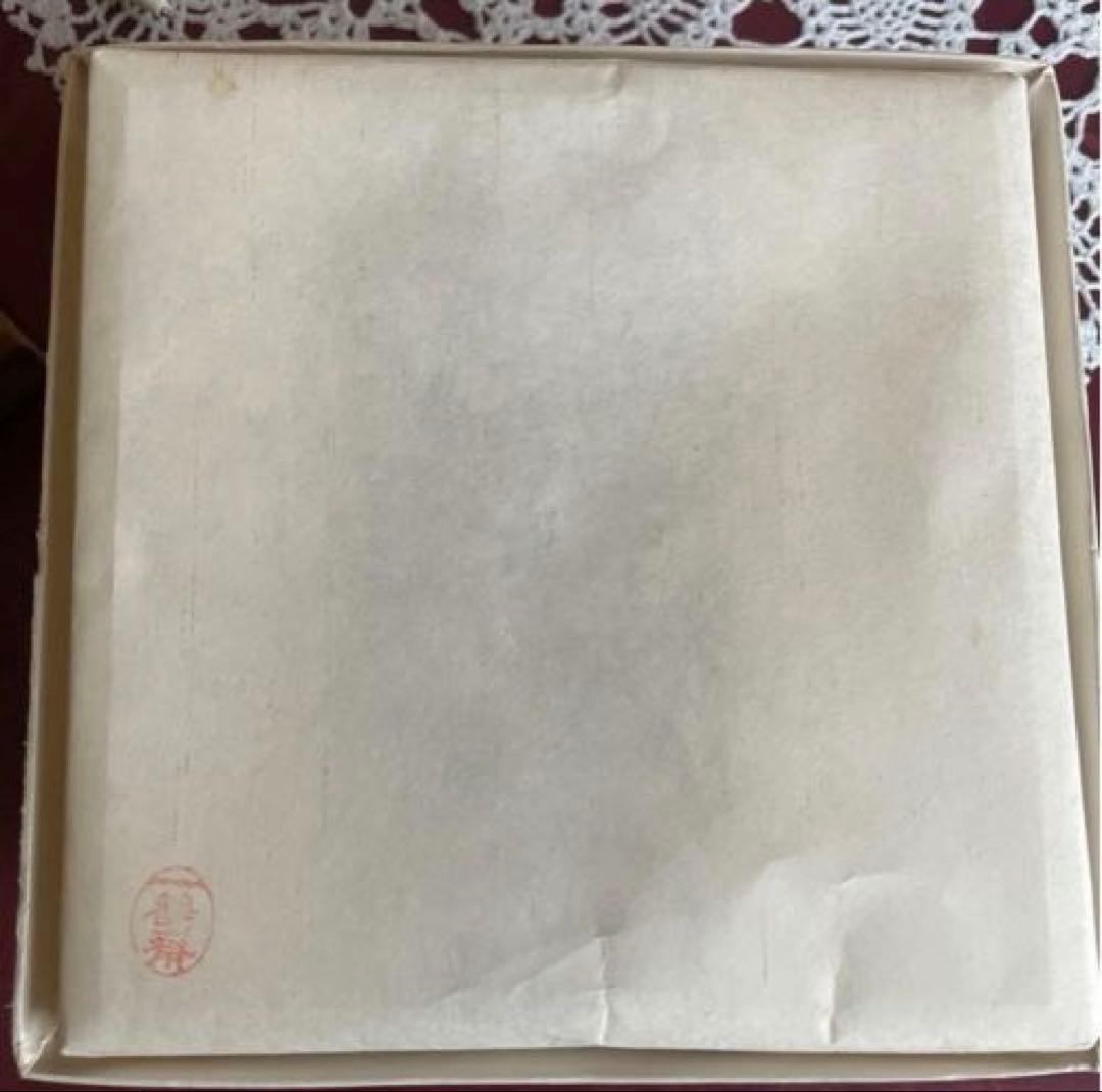 純銀製 円形脚付き盃 木箱付き（新品未使用）