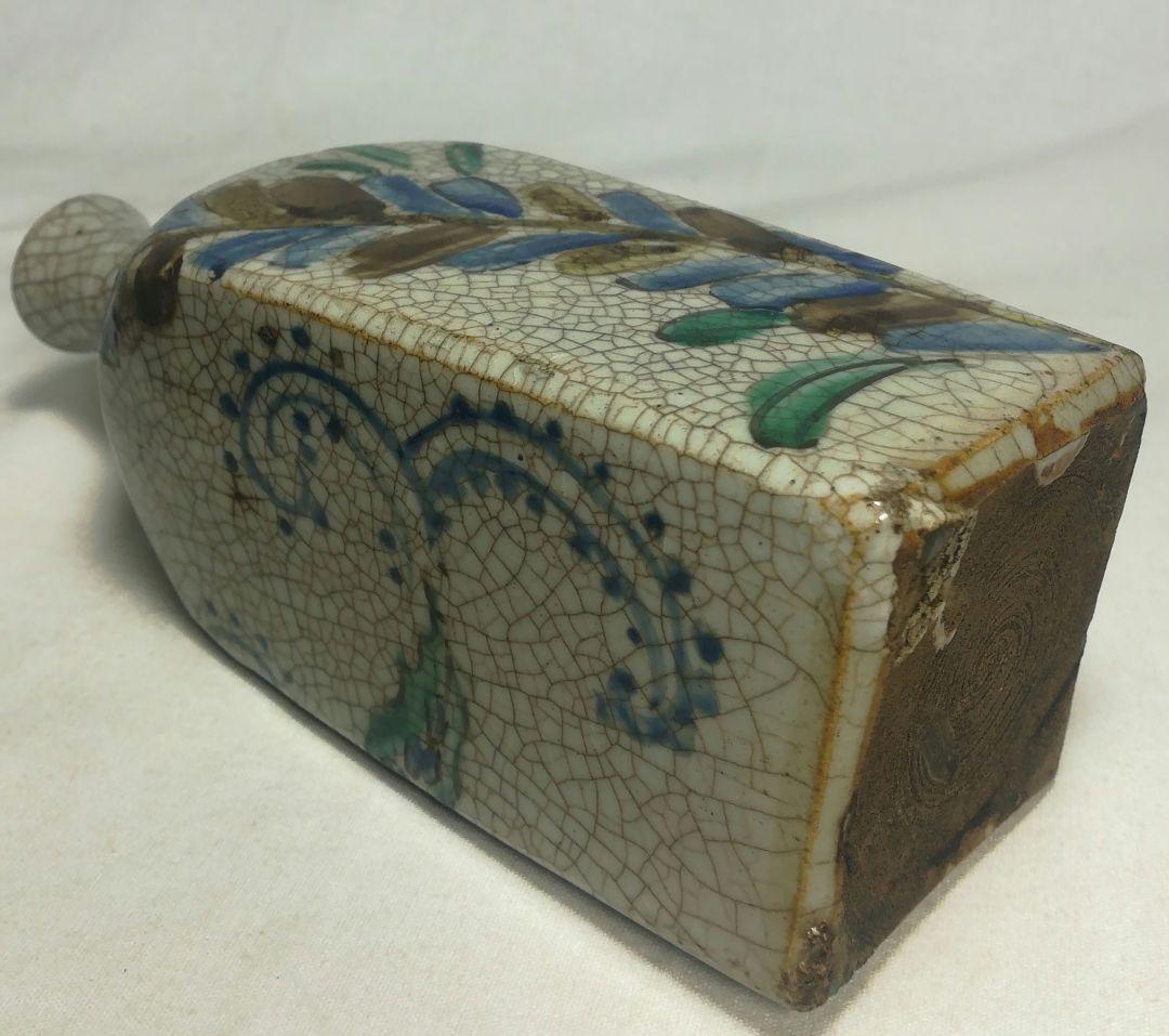 砥部焼　鞆徳利　青磁　保命酒徳利　酒器