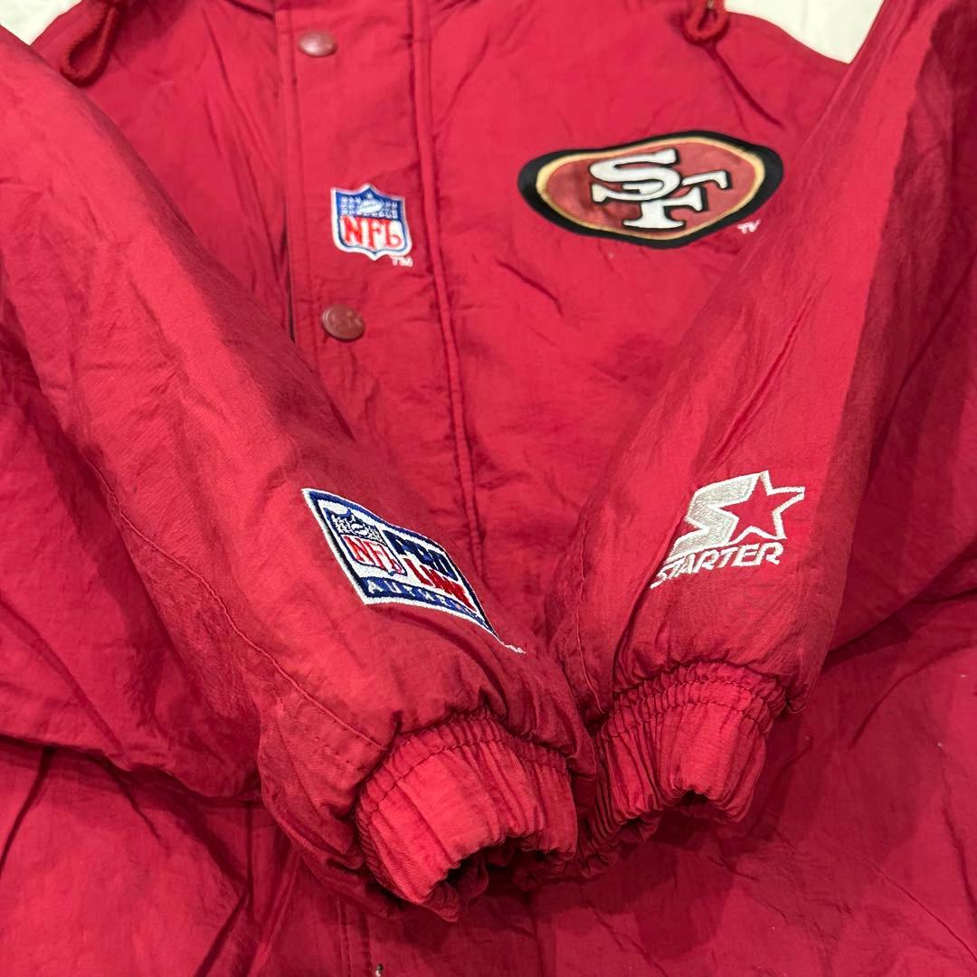 STARTER NFL 49ers 中綿ジャケット スターター ナイロン 赤