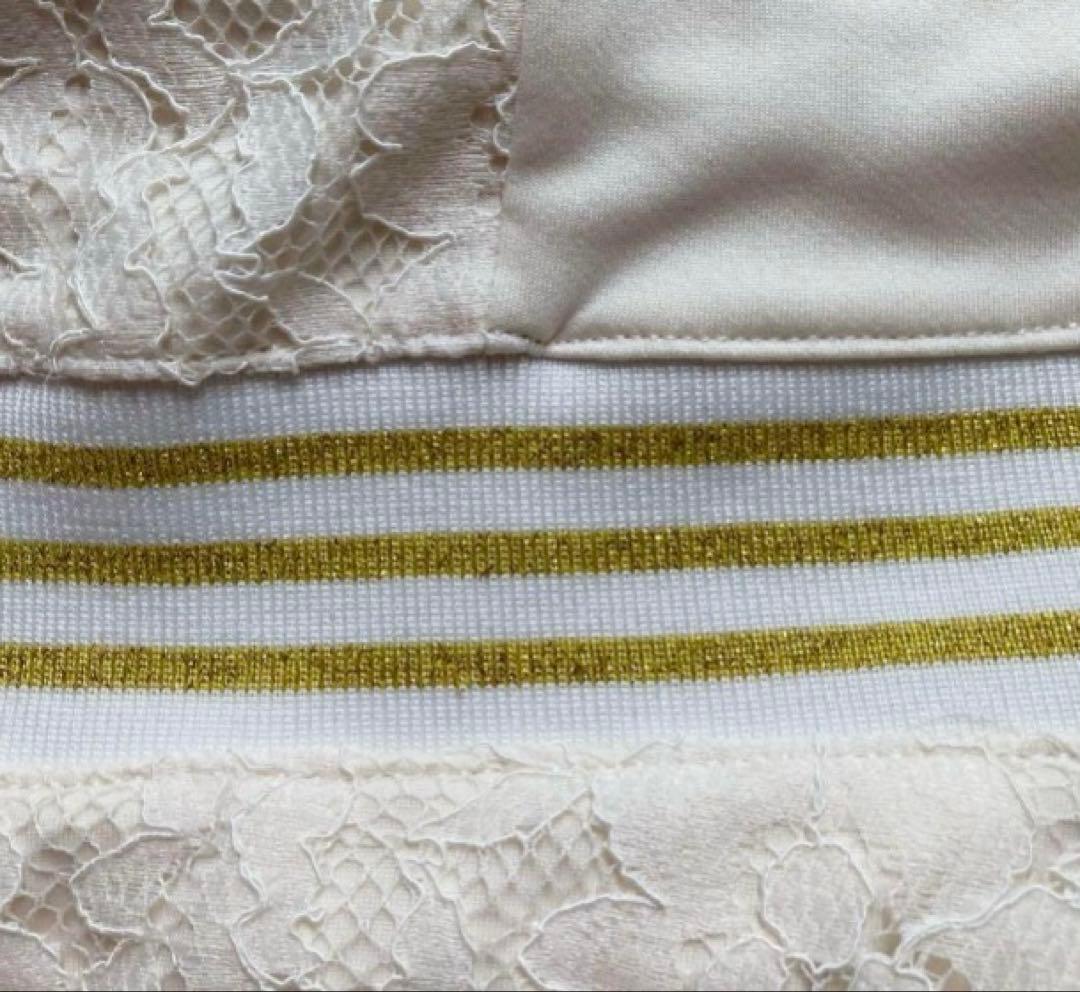 No.486 Prince 総レースの上質ワンピース☆オフホワイト☆