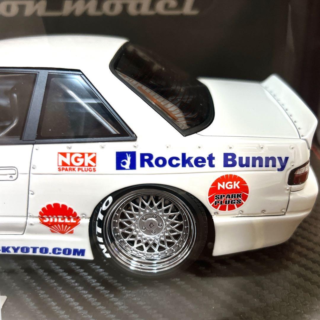 イグニッションモデル ロケットバニー S13 ホワイト 1/18