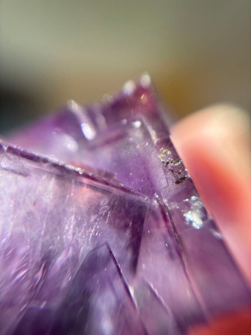 し*ま様 中国　ヤオガンシャン　パープルブルー　フローライト　結晶　原石　鉱物標