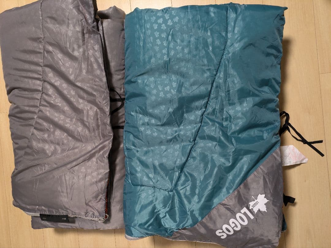 ロゴス 寝袋 ミニバンぴったりシュラフ2個セット