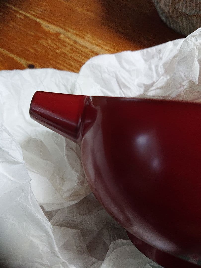 角 偉三郎 朱塗り片口 新年のお祝い事に… お値段変更　 お値引きしました…