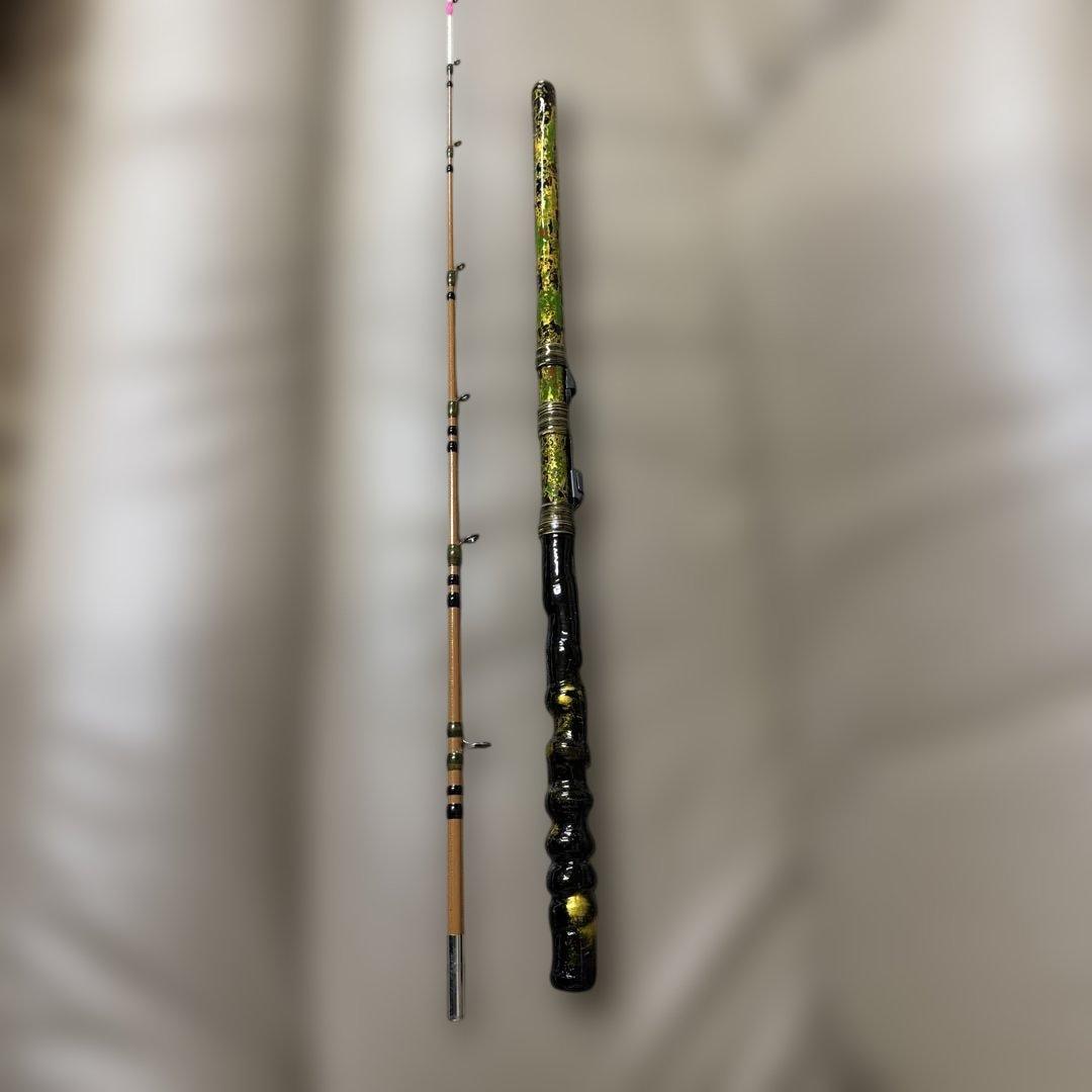 伊勢海老竿　穴釣り　布袋竹　ハンドメイド