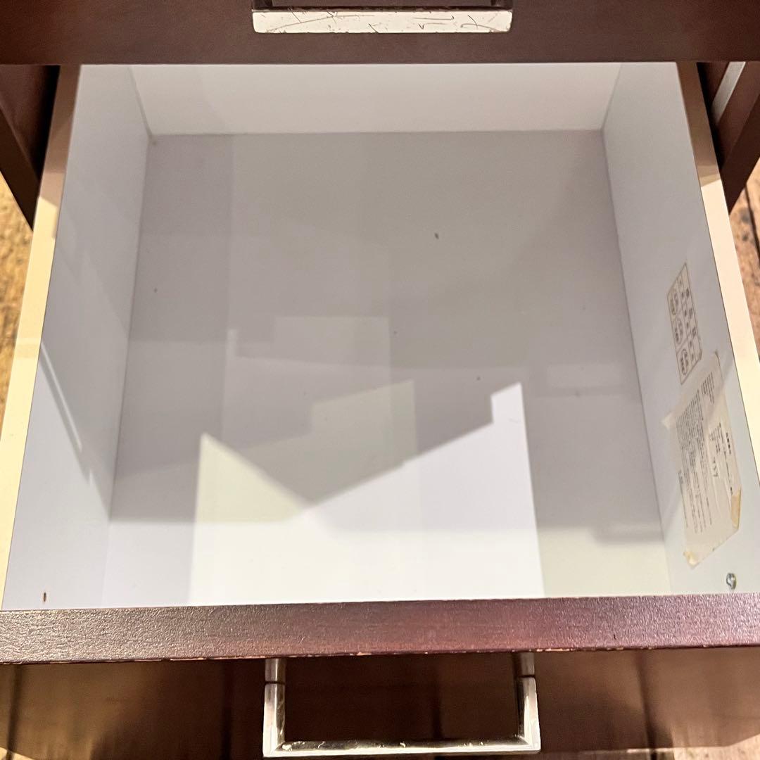 収納シェルフ（サイドワゴン）デスクワゴン　木製　キャスター付き