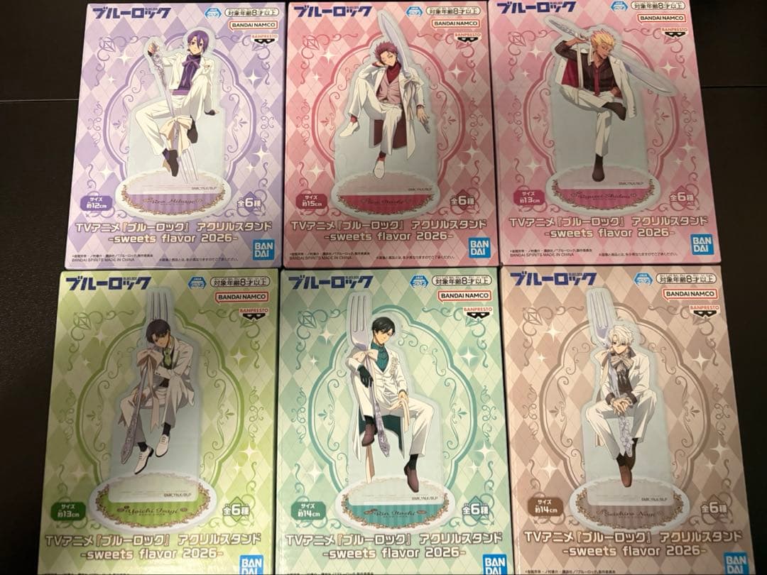 【6種セット】ブルーロック ナムコ sweets flavor アクリルスタンド