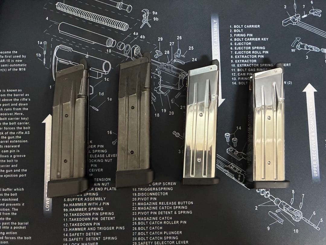 東京マルイ Hi-CAPA 5.1 ゴールドマッチ 本体＋マガジン4本セット