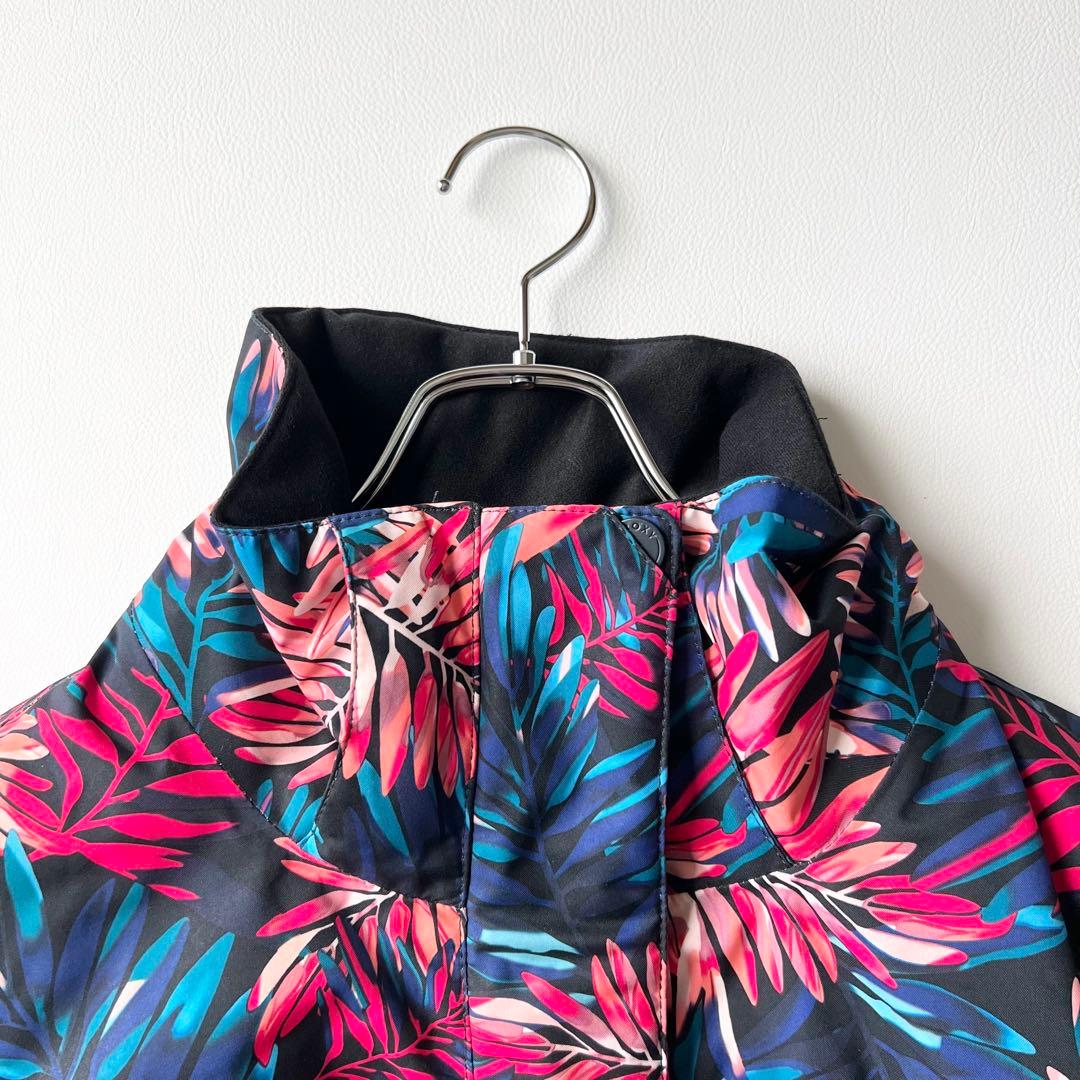 3250【美品】ROXY ジャケット 袖切替デザイン トロピカル　レディース