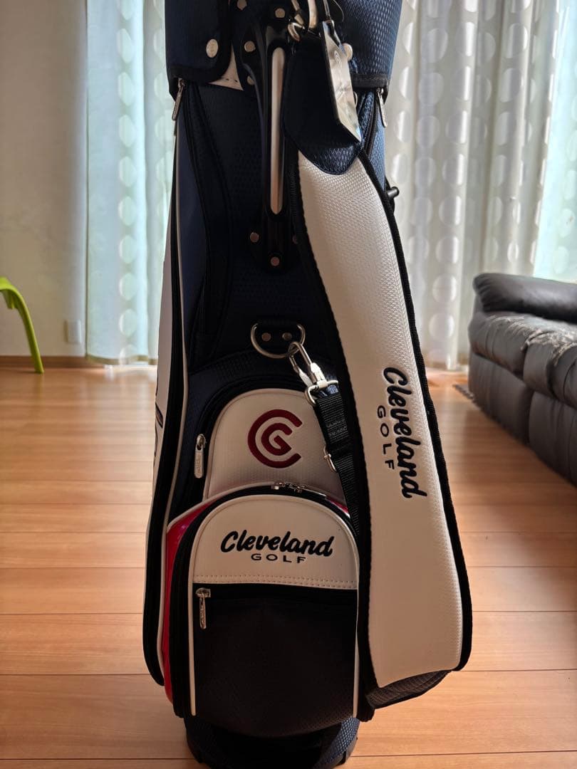 Cleveland Golf キャディバッグ ネイビー/ホワイト/レッド